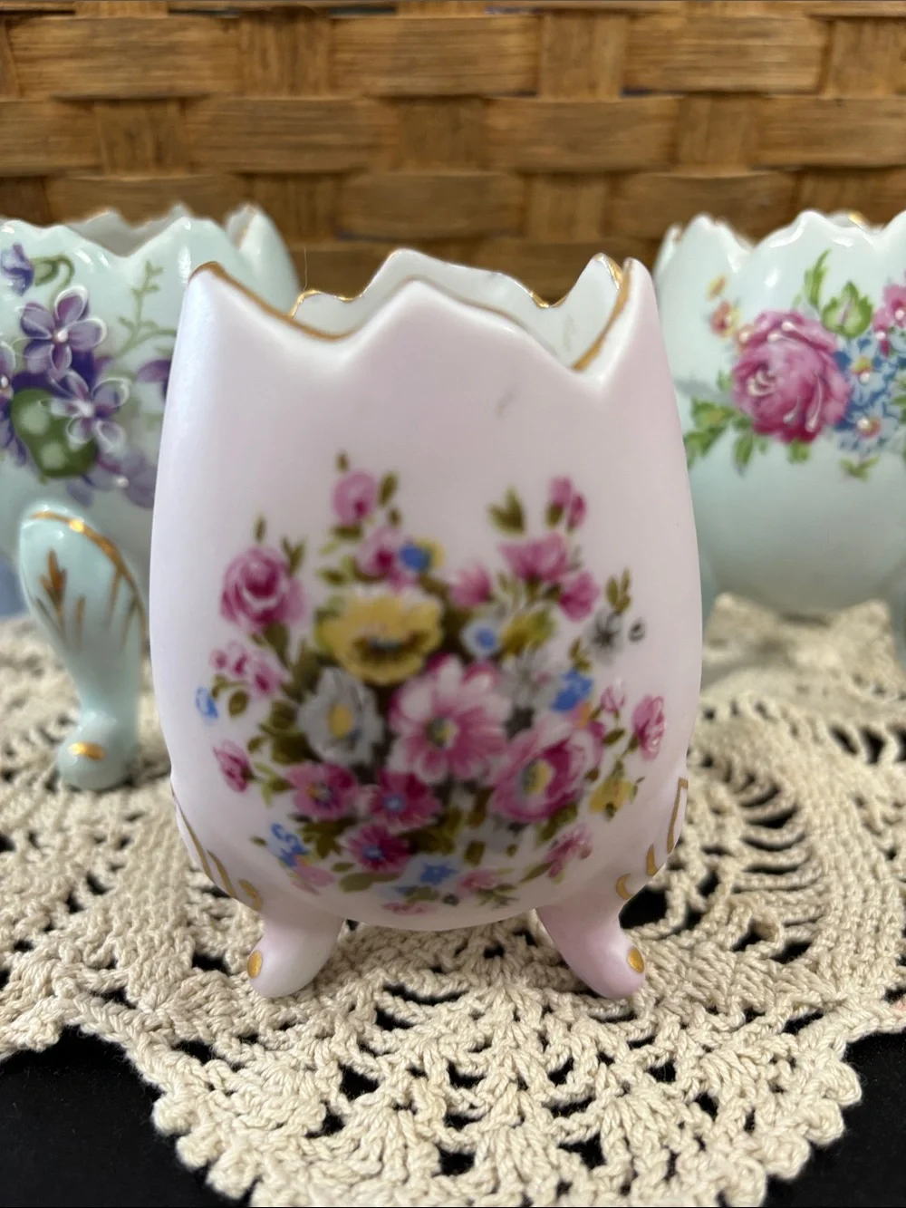 Vintage Egg Cup Vases